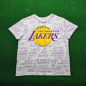 Los Angeles Lakers Tshirt Mens 2XL NBA Basketball Sports All Over‎ Print